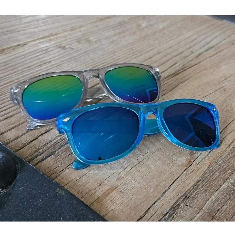 Kids Green and Gray Neon Sunglasses Bundle